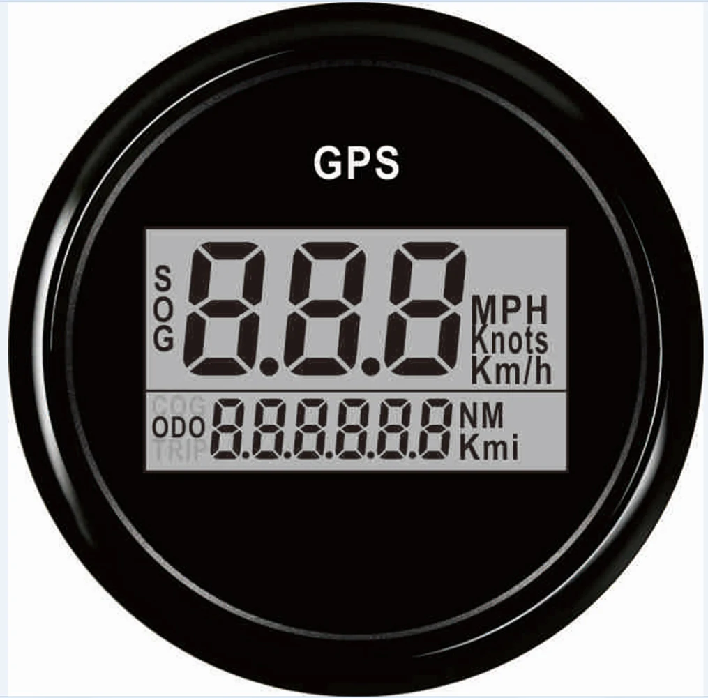 Цифровой GPS Спидометр SAMDO 52 мм для автомобиля лодки мотоцикла с подсветкой 12 В/24 В |