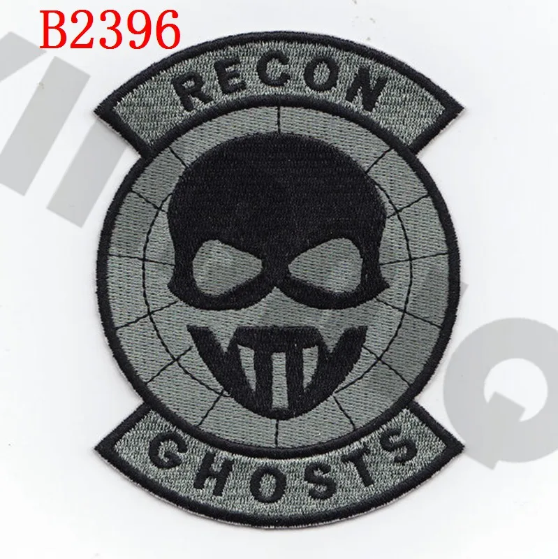 Вышивка патч NSWDG DEVGRU Seal Team 6 Ghosts Recon боевой дух тактический военный - Цвет: B2396 Gray