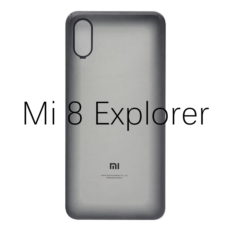 Mi8 Explorer Edition Для Xiao mi 8 Lite Задняя крышка батареи Задняя стеклянная дверь корпус чехол для Xiao mi 8 SE крышка батареи mi 8SE 8 Lite Explorer - Цвет: Mi8 Explorer Edition