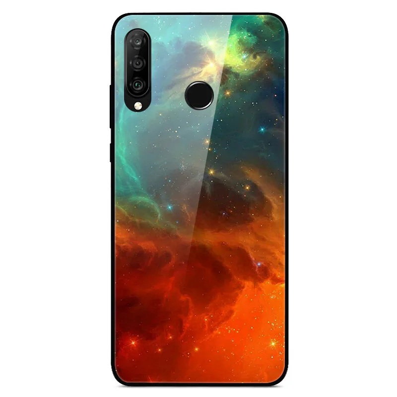 8 Для huawei P30 Lite чехол из закаленного стекла с принтом задняя крышка Жесткий чехол для Coque huawei P30 Lite чехол для телефона fundas P 30 лайт Pro - Цвет: 8