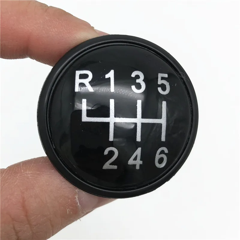 Black 6 Speed Для VW Golf 3 4 IV Jetta MK3 MK4 GTI MK4 Bora LUPO POLO CADDY SEAT IBIZA CORDOBA INCA ручка переключения передач крышка бейдж чехол - Название цвета: Black 6 Speed