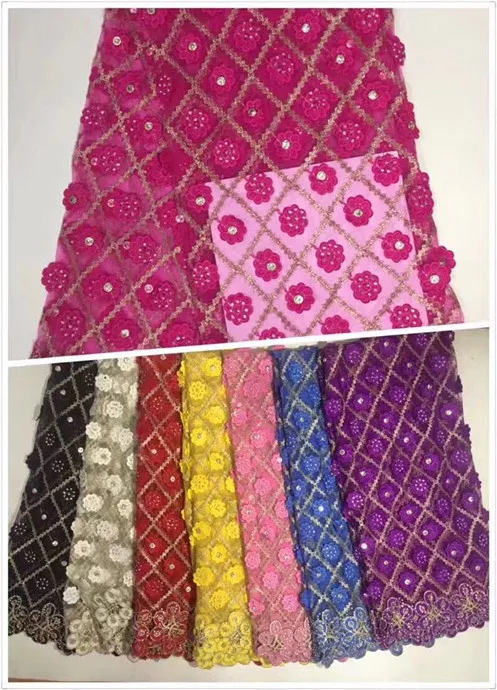 Модное нигерийское кружевное платье ткань высокого качества африканская