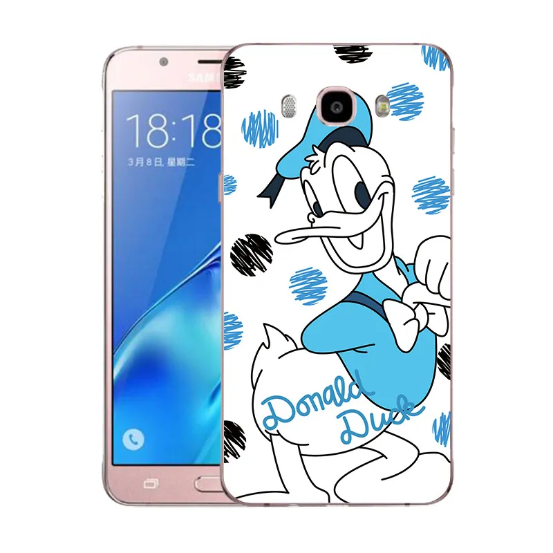 Qmswei Мягкий ТПУ Прозрачный чехол для телефона Samsung Galaxy A3 A5 2016 2017 prime J1 J2 J3 J5 J7 Минни