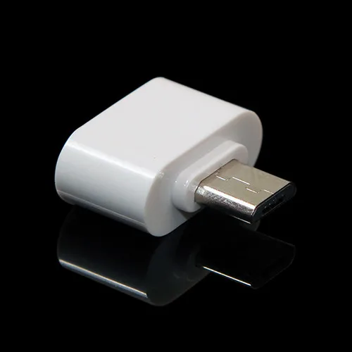 Оптовая продажа-2016 Белый адаптер OTG с Micro USB штекер на 2 0 разъем для планшета Android pad