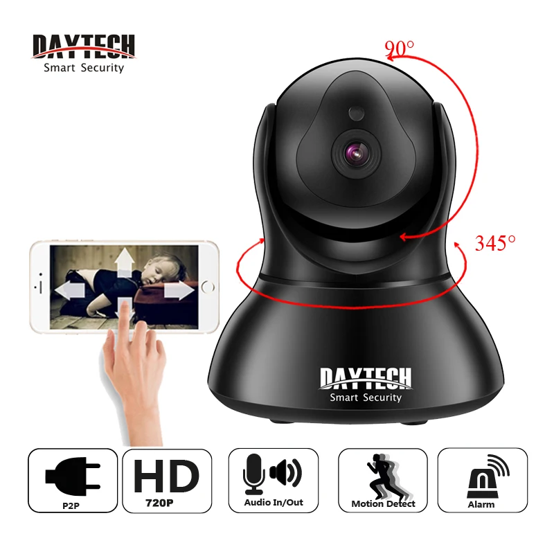 DAYTECH Wi Fi IP Security Камера Видео Безопасности Дома Видеонаблюдения Ночное видение HD720P