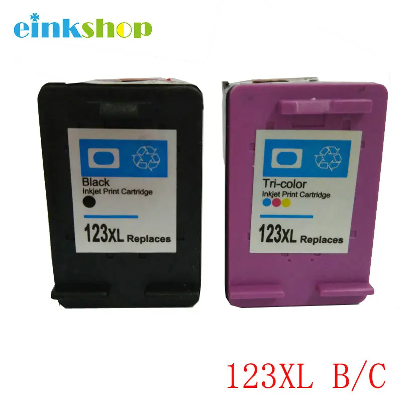Картриджи einkshop для hp 123 123XL совместимые с чернилами подходят принтеров HP Deskjet 2130 1112