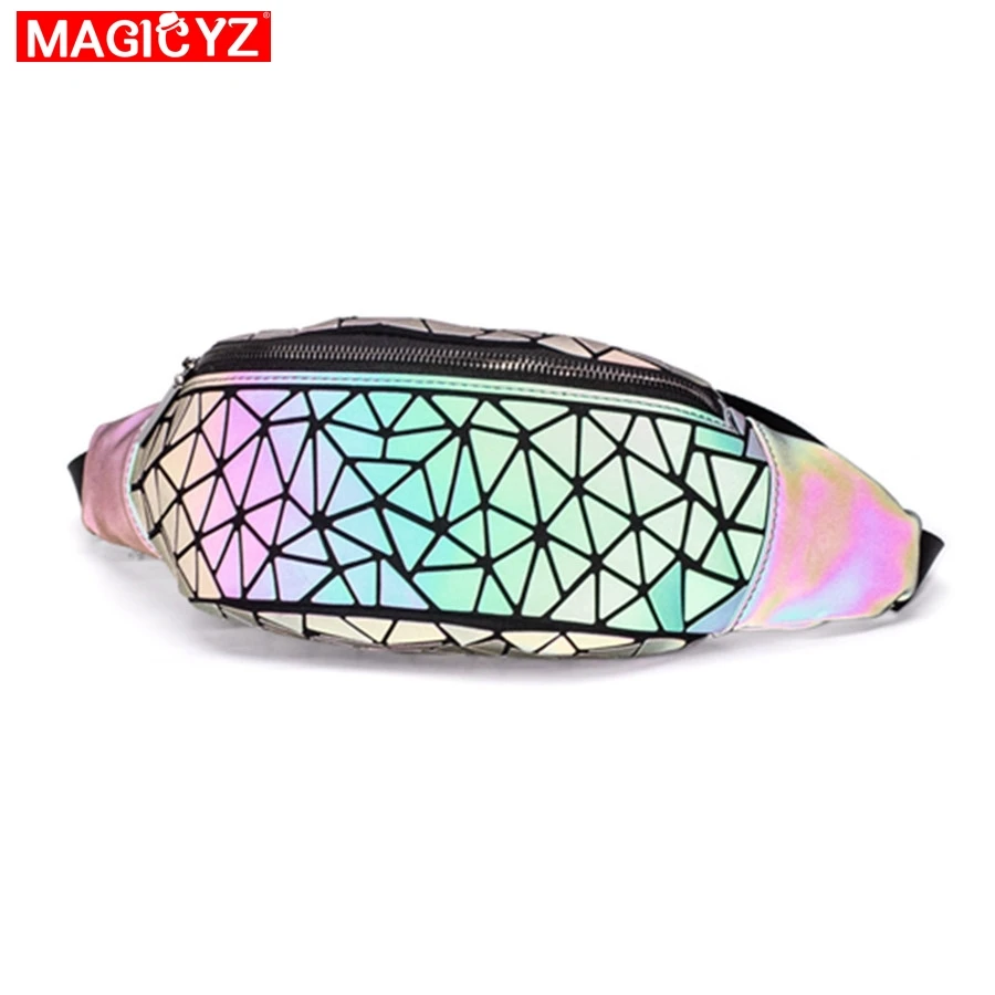 MAGICYZ женские модные светящиеся поясные сумки поясная сумка унисекс кожаная