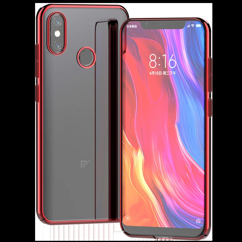 Роскошное покрытие для чехла Xiaomi Mi 8 мягкая прозрачная задняя крышка 9 SE Mi9 redmi note7