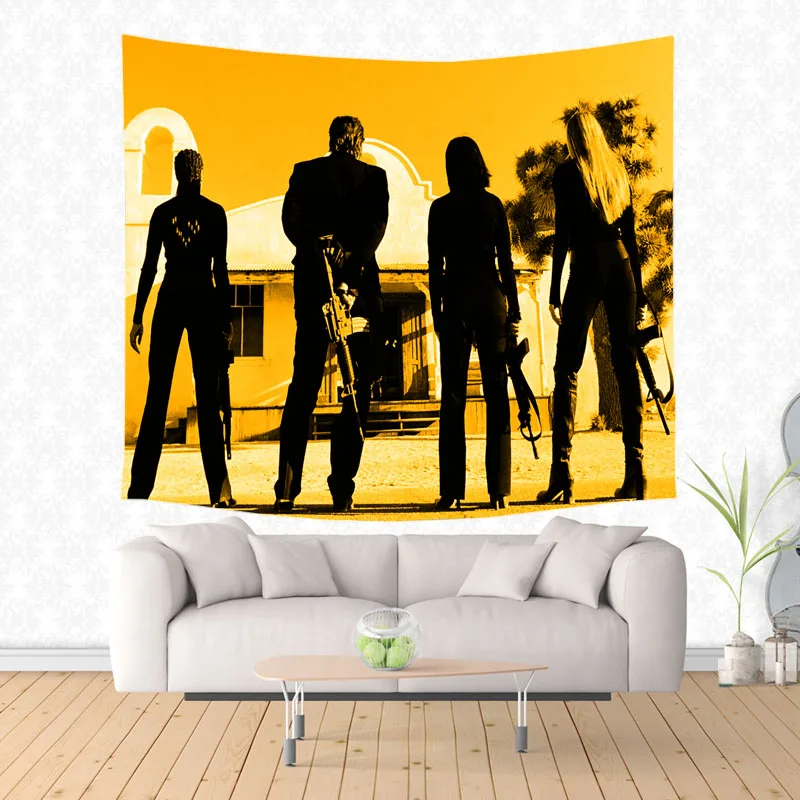 Kill Bill настенный гобелен кровать Манта йога коврик пляжное одеяло Кемпинг матрас