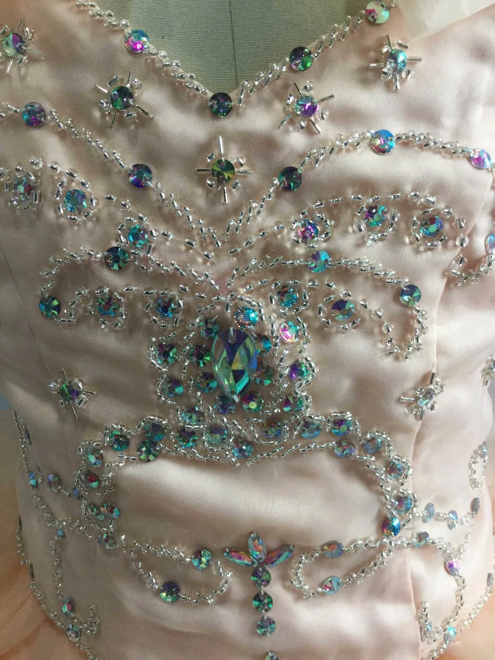 Блестящие цвета стразы 9 месяцев Детские блестящие платья V образный вырез и