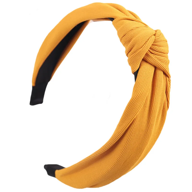 

Solid Soft Knotted Flamingo Headband Hairband For Women Lady Bow Hair Hoop Hair Accessories Headwear T363