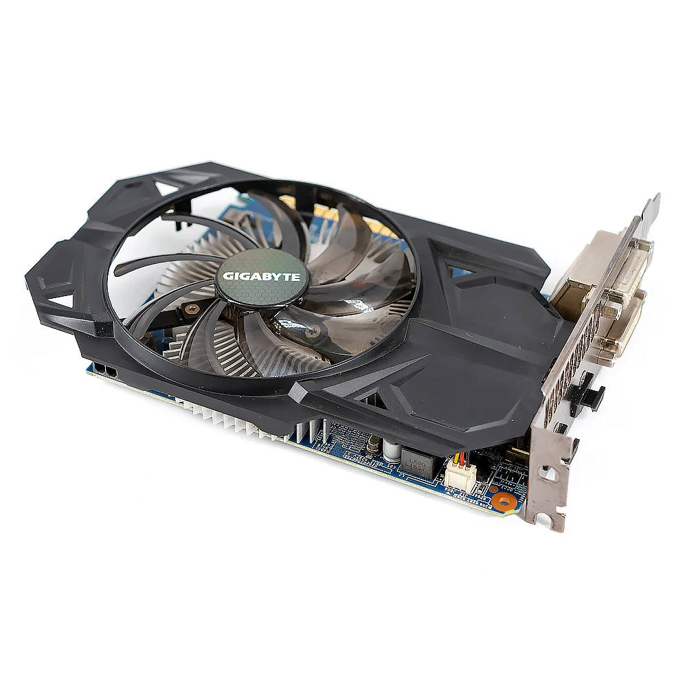 Gigabyte GV N75TD5 2GI оригинальные видеокарты 128 бит GTX 750 Ti 2G GDDR5 видеокарта 2 * DVI HDMI для Nvidia