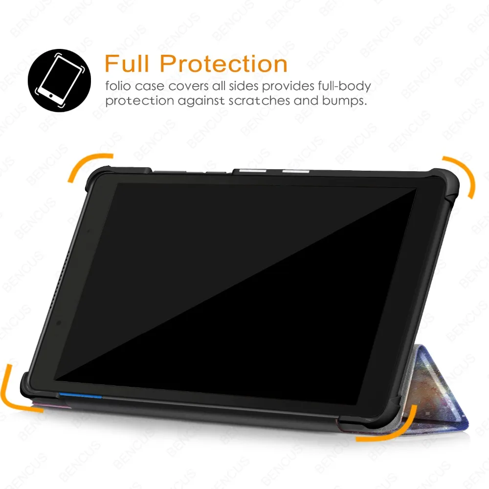 Тонкий магнитный складной чехол для Lenovo Tab E8 TB 8304F1 подставка из искусственной