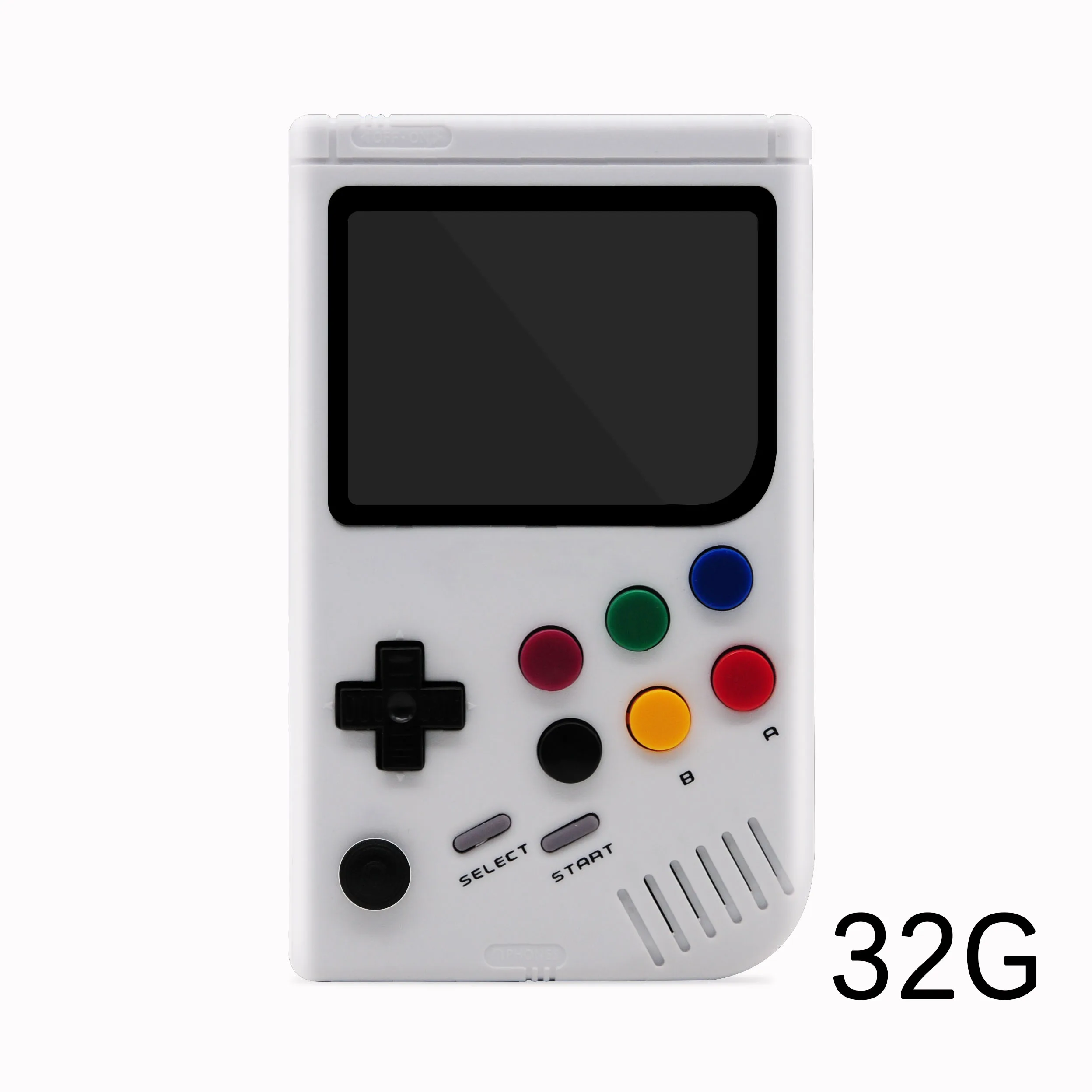 White 32G Dikdoc LCL-Pi Ретро видео игровая консоль плеер Raspberry Pi boy 3B портативная игра с 3,5 дюймовым ips экраном встроенные 10000 игры - Цвет: White 32G