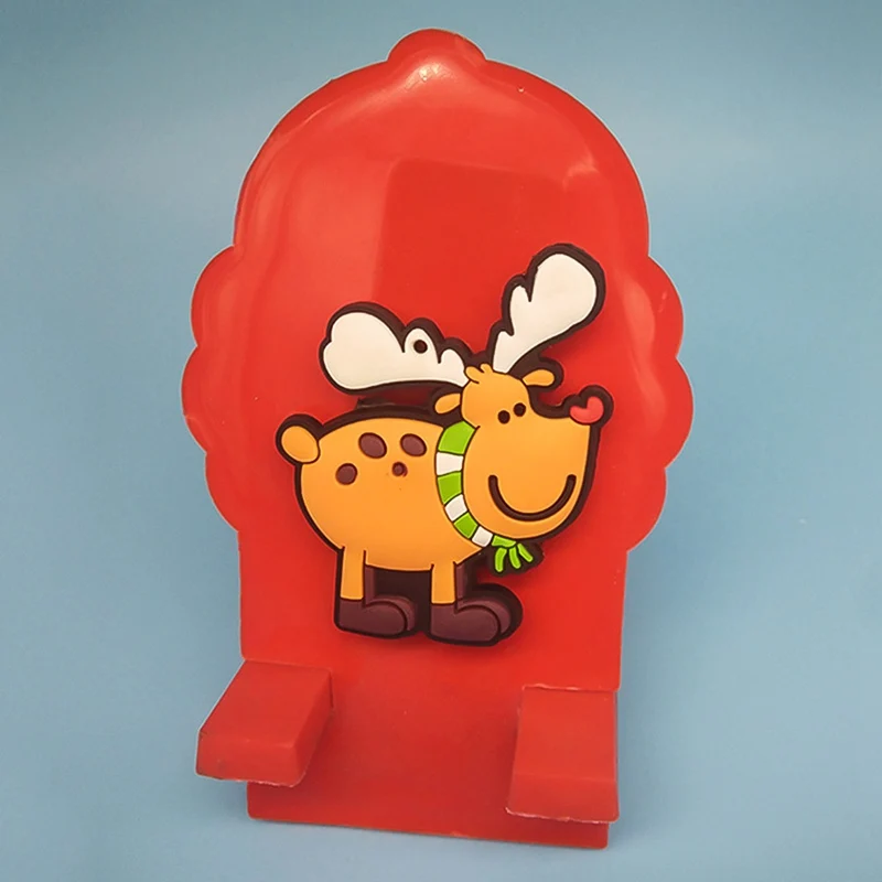 Cute Christmas Refrigerator PVC Magnetic Creative Cartoon Snowman Reindeer Fridge Magnets Santa Claus Tree