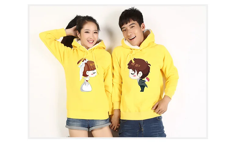 2017 женские и мужские милые худи из хлопкового флиса с героями мультфильмов для