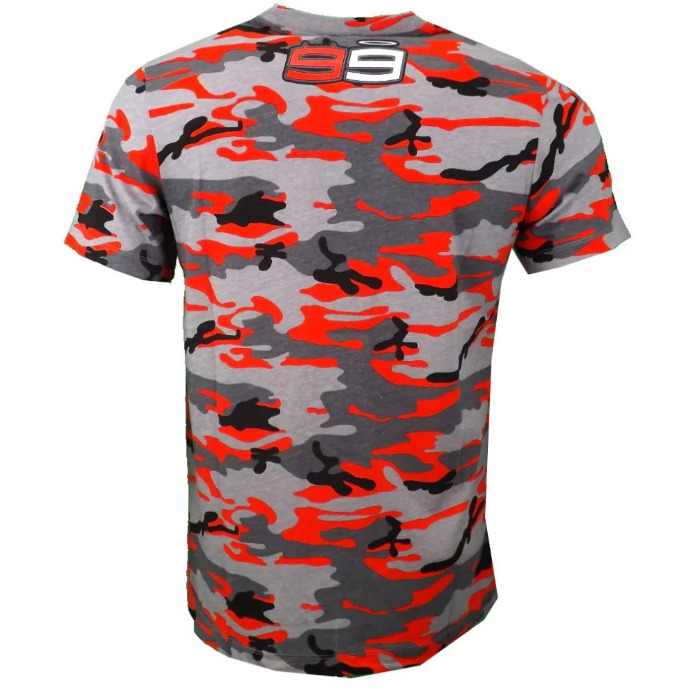 Бесплатная доставка 2017 г. камуфляжная футболка Хорхе Лоренсо 99 Moto GP