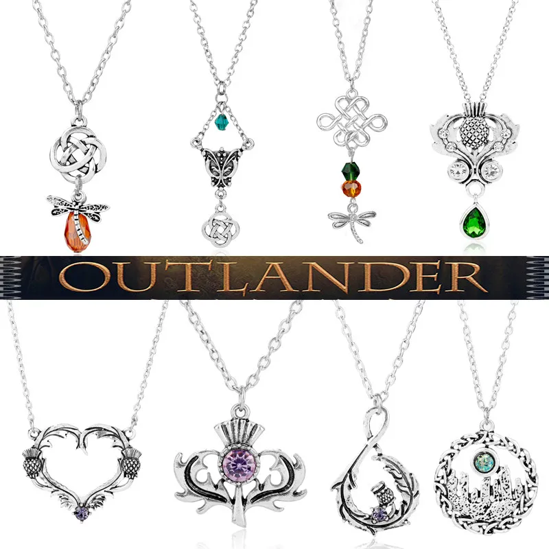 Ожерелье из фильма Outlander Женский чокер Модная бижутерия цепочка с подвеской