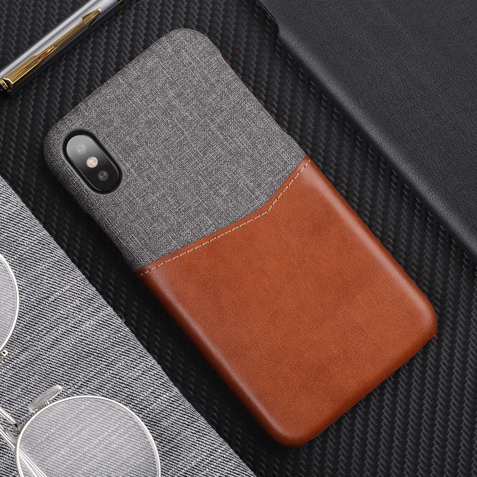 Кожаный телефон чехол для iPhone 6 S 7 8 плюс Coque карты карман задняя крышка X XR XS Max