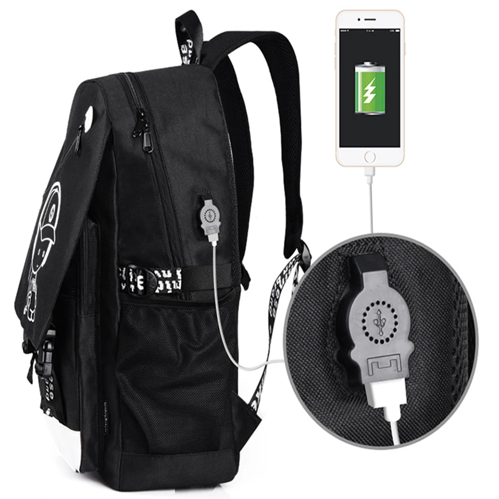 Usb-рюкзак для зарядки детские школьные сумки подростков большая вместительность