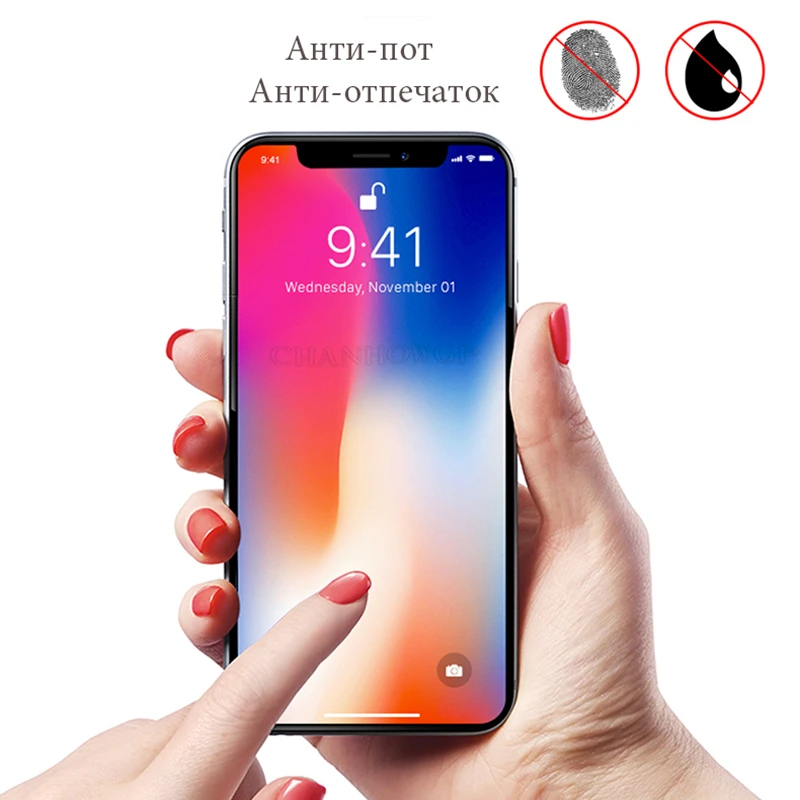 2Pcs Tempered Glass On The For iphone X 6 6S 7 8 Plus 4 5 5S SE 9H HD Screen Protector Film iPhone 10 Sklo | Мобильные телефоны и
