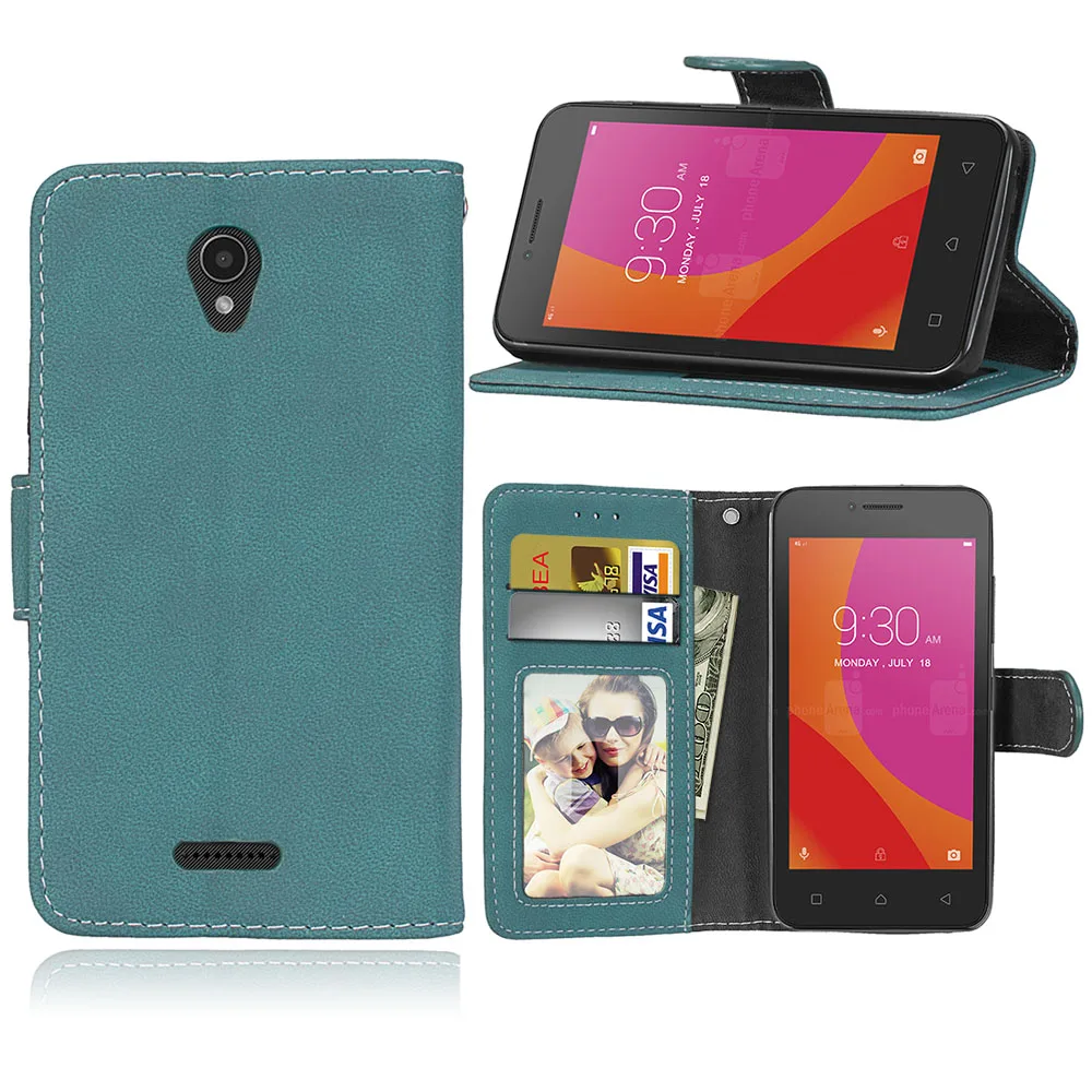 Blue Для lenovo A Plus A1010a20, 4,5 дюймов, чехол, Ретро стиль, подставка, держатель, кошелек из искусственной кожи, чехол для lenovo A1010/A Plus/A20, чехол для телефона s& Bags - Цвет: Blue