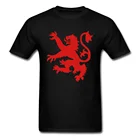Новые футболки, красная шотландская футболка со шотландским львом, Повседневная модная футболка с татуировкой для мужчин, футболка для отца, размера плюс