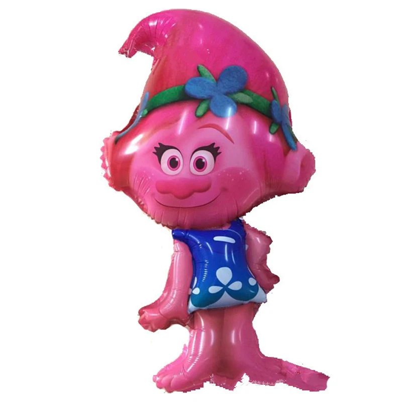 1 ШТ. 82*45 см Троллей Фольгированных Шаров для Детей Игрушки День Рождения