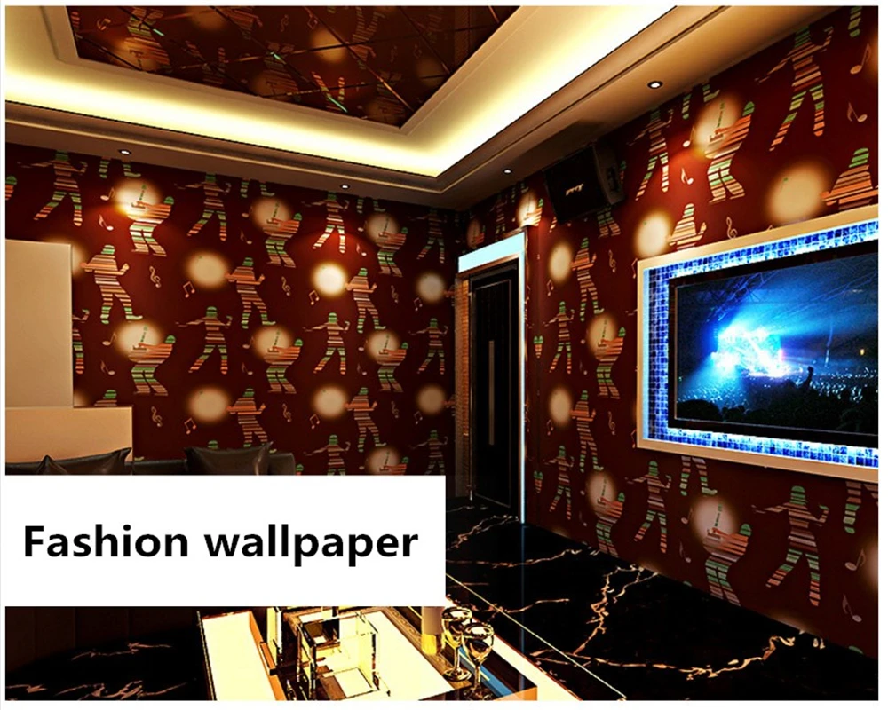 Beibehang модная настенная бумага стерео индивидуальная мода флэш-бар отель