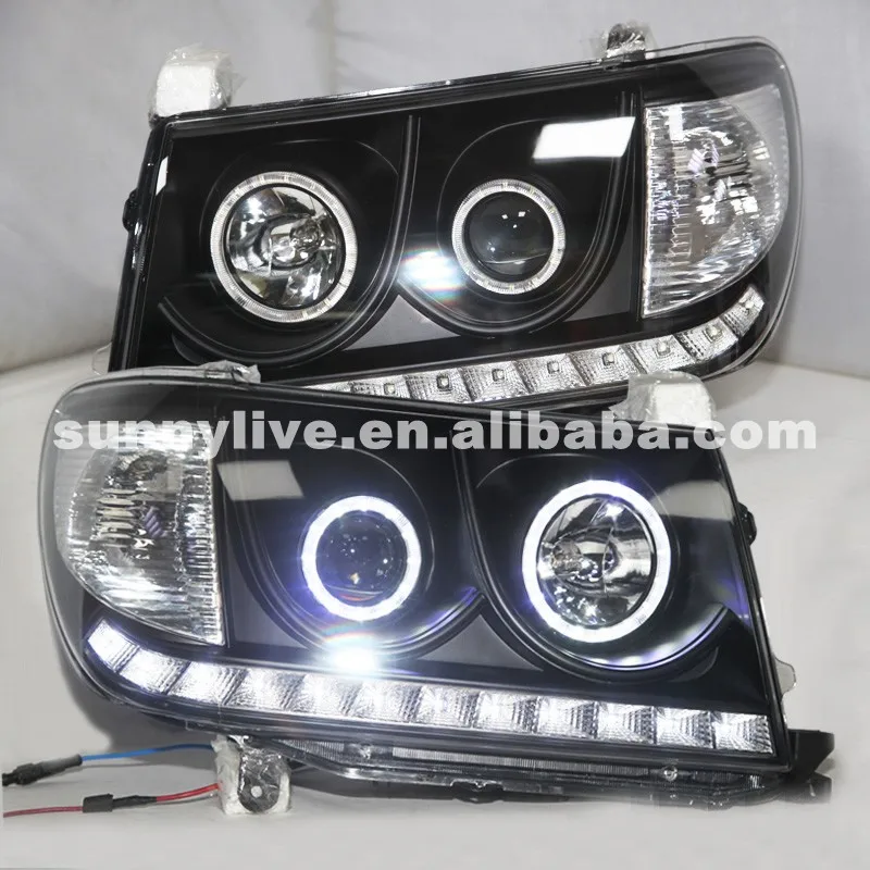Светильник РА для TOYOTA Prado 4700 FJ100 LC100 2006 2007 светодиодный ная фара с черным