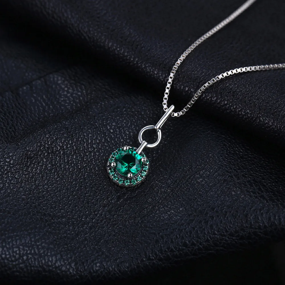 Jewelrypalace классический 0.5 карат создания Изумрудный Круглый камень кулон 100%