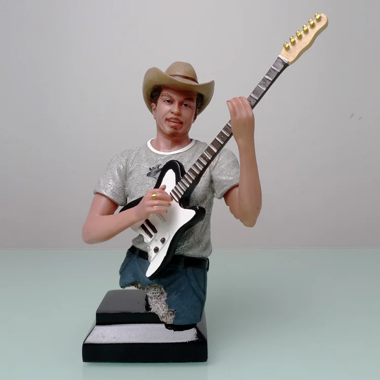 

wedding decoration Western Cowboy music sculpture crafts import sales showroom decoration decoration to send to friends cutting