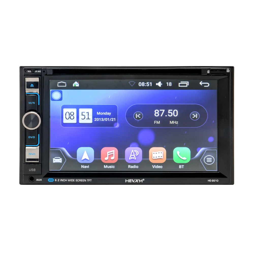 HEVXM 6610 универсальный 6 2-дюймовый автомобильный DVD навигационный плеер