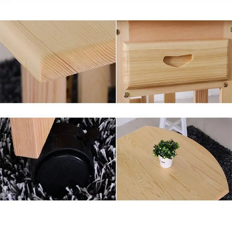 Полукруглая Складная Настольная подставка из массива сосны с четырьмя стульями