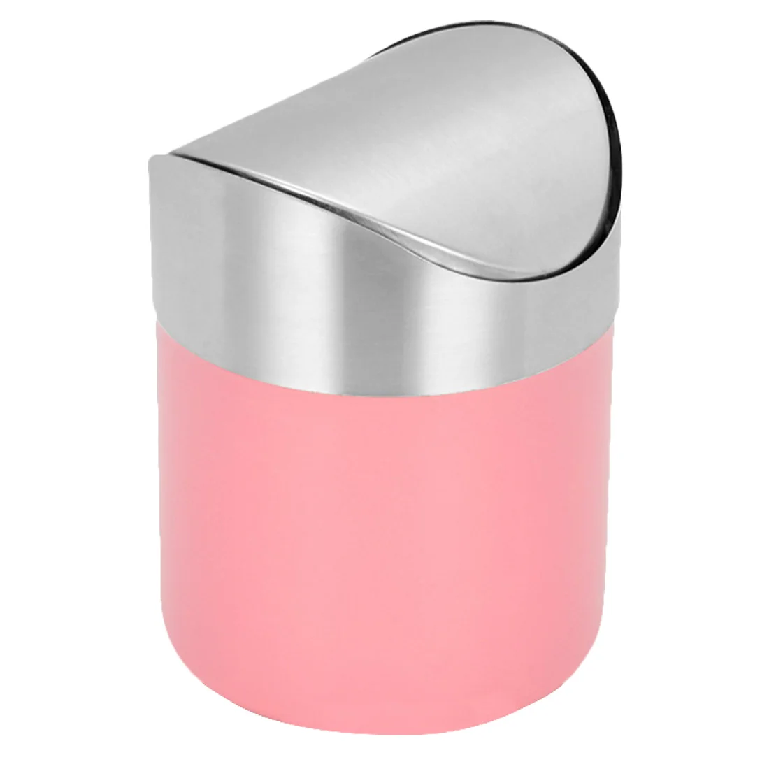 pink 1,5 л Мини стоящий мусорный бак кухня и Туалет мусорное ведро из нержавеющей стали мусорное ведро - Цвет: pink