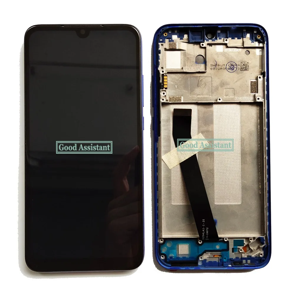 6,3 дюймовый черный для Xiaomi Redmi 7/для Xiaomi Redmi 7 Global lcd дисплей кодирующий преобразователь сенсорного экрана в сборе с рамкой