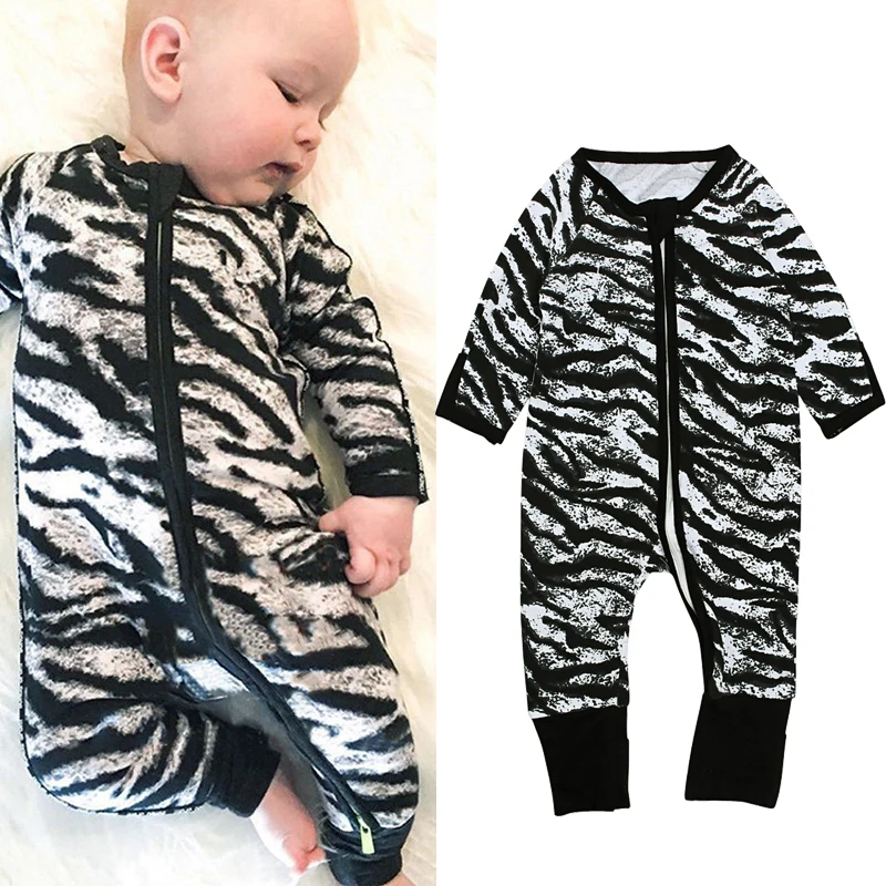 Kids Tales Newborn Baby Jumpsuit 2019 New Arrival Cute Floral Printed Rompers with Double Zipper Sliders for Girl Boys | Мать и ребенок