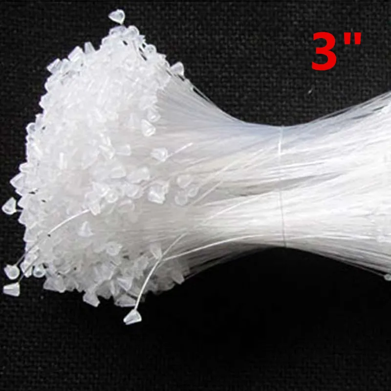 5000 шт./лот 3 &quotБелый швейный ценник барbs петли безопасности защелкивающийся