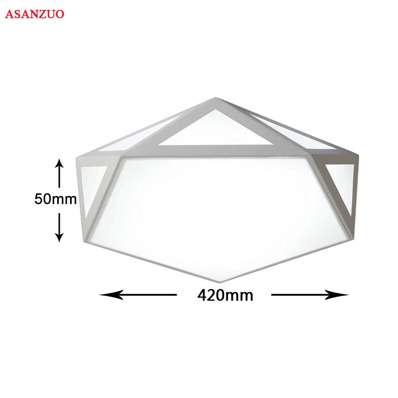 Lámpara artística de techo LED minimalista, moderna, blanca y negra, luz geométrica creativa para dormitorio y sala de estar