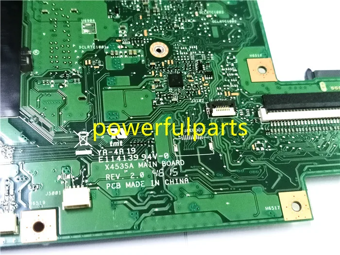 Новая и рабочая материнская плата для ноутбука asus X453 X453SA Rev. 2,0 N3050 cpu