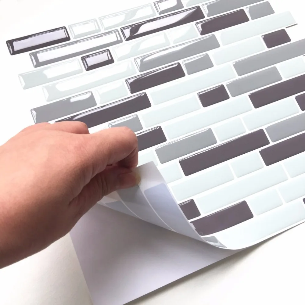 Самоклеящаяся мозаичная плитка наклейка на стену DIY Кухня Ванная домашний Декор