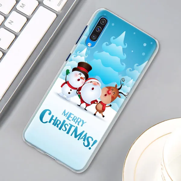 09 Счастливого Рождества год Лось snowma чехол КРЫШКА ДЛЯ samsung Galaxy A30 A40 A50 A70 A6 A8 плюс A7 A9 M30 чехол для телефона Coque - Цвет: 09