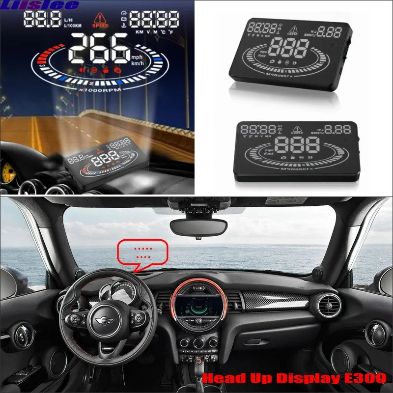 Автомобильный HUD Дисплей на голову для Mini Cooper R50/R51R52/R53/R54/R55/R56 вождения Refkecting