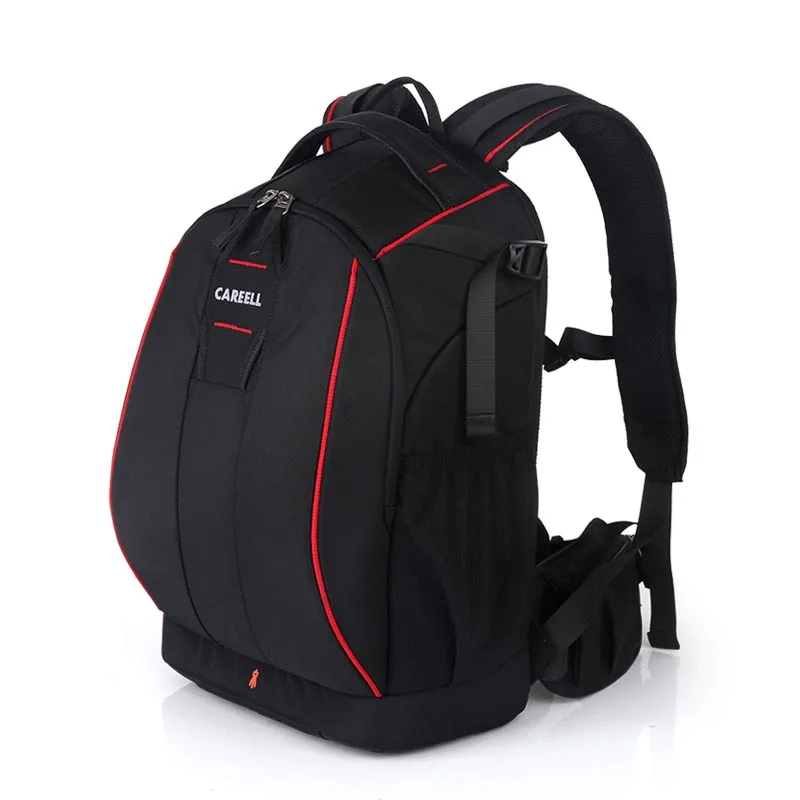 CAREELL C1098 сумка для камеры рюкзак для камеры DSLR сумка для камеры Водонепроницаемая мягкая Наплечная Сумка Мужской Женский рюкзак для камеры Canon/Nikon - Цвет: red small