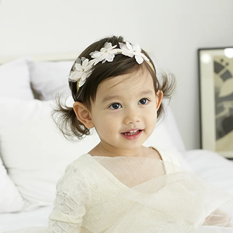 1 шт. детская эластичная повязка на голову с цветами|rhinestone flower headband|hair bands kidsflower