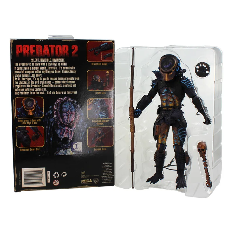 4 шт./лот NECA ПВХ Хищник 2 фигурки игрушки куклы Коллекционная модель куклы классические игрушки отличный подарок с коробкой 18 см