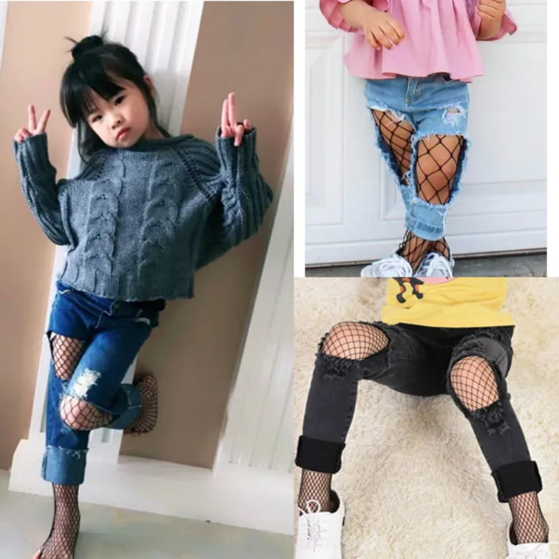 

Infant Toddler Kids Baby Girls Fishnet Mesh Hollow Stocking Bodystockings Black Pantyhose Tights Pantyhose