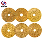Алмазный полировальный коврик органайзер, 4 дюйма, 100 мм, медь, металл, влажная полировка, для мрамора, гранита, камня, быстрое шлифование