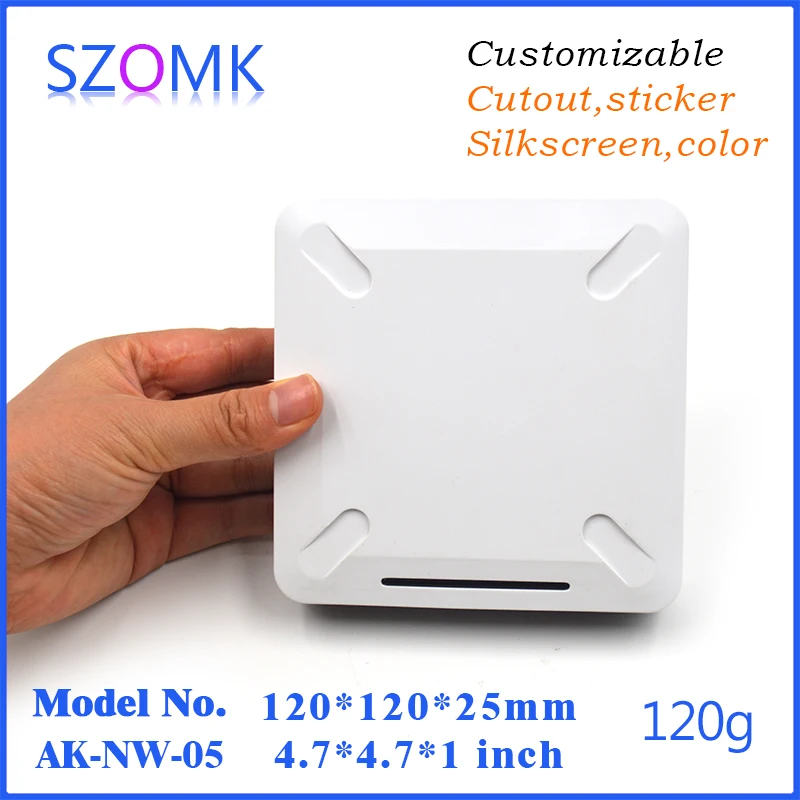 

Plastic box case electronic project box wifi router enclosure (1 pc) 120*120*25mm electronics enclosures for pcb junction box