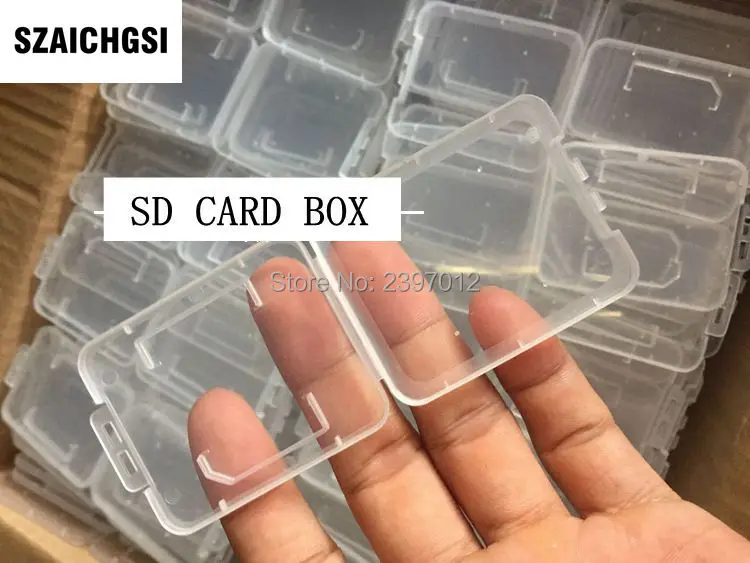 Пластиковый чехол SZAICHGSI для SD карты розничная упаковка Новое поступление оптовая